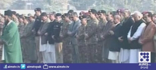 کورہیڈکوارٹر پشاور میں شہدا کی غائبانہ نماز جنازہ، آرمی چیف کی شرکت