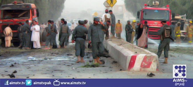 افغانستان میں طالبان کے دو بم حملوں میں پولیس کے کم از کم دس اہلکارجاں بحق-