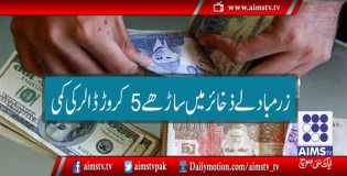 زر مبادلے ذخائر میں ساڑھے 5 کروڑ ڈالر کی کمی