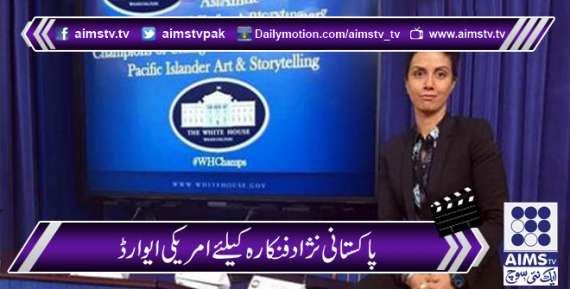 پاکستانی نژاد فنکارہ کیلئے امریکی ایوارڈ