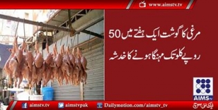 ایک ہفتے میں مرغی کا گوشت 50روپے کلو تک اضافے کا خدشہ