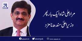 مراد علی شاہ ایک بار وزیر اعلیٰ سندھ نامزد