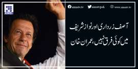 آصف زرداری اور نواز شریف میں کوئی فرق نہیں،عمران خان