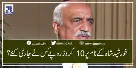 خورشید شاہ کے نام پر 10 کروڑ روپے کس نے جاری کئے؟