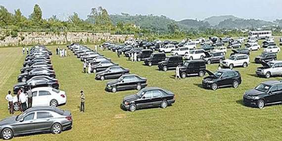 وزیراعظم ہاؤس کی 102 گاڑیوں کی نیلامی جاری، 65 گاڑیاں فروخت