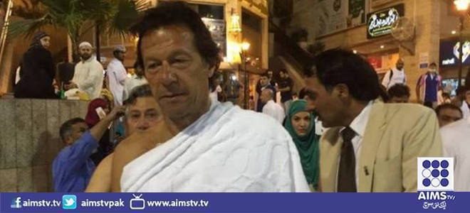 عمران خان اور ان کی اہلیہ ریحام خان نے عمرہ کی سعادت حاصل کرلی
