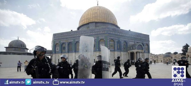 اسرائیل کی مسجد اقصیٰ پرچڑھائی اورغزہ میں نمازیوں پر حملہ، درجنوں نمازی زخمی