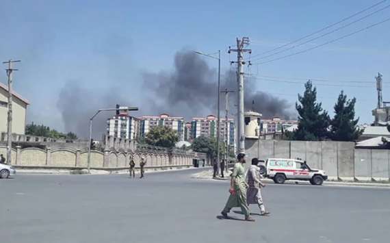 کابل وزارت دفاع کےقریب زوردار دھماکہ