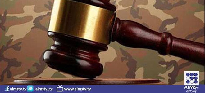 کراچی میں دو فوجی عدالتوں کے قیام کا فیصلہ