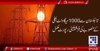 تاجکستان سے 1000 میگا واٹ بجلی کے منصوبے کی فزیبیلیٹی رپورٹ مکمل